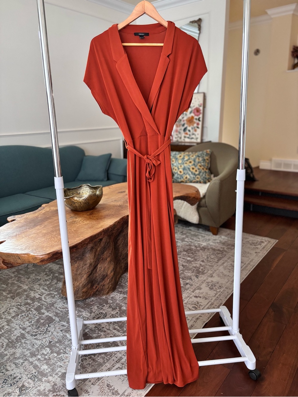 Rust Wrap jumpsuit